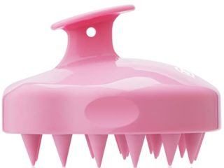 FReatech Masajeador Cuero Cabelludo [Mojado & Seco], Cepillo Pelo de Silicona para Champú y Masaje Cabeza, Limpieza Profunda y Cuidado, Exfoliación Suave y Estimula Crecimiento del Cabello, Rosado