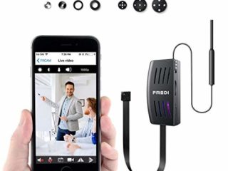 FREDI IP Cámara Cámara Espía/Oculta HD 1080P Spy Mini WiFi Cámara P2P Portátil Inalámbrico/Detección de Movimiento Cámara de Vigilancia Admite Tarjeta de hasta 128 GB(no Incluye) Camara de Seguridad