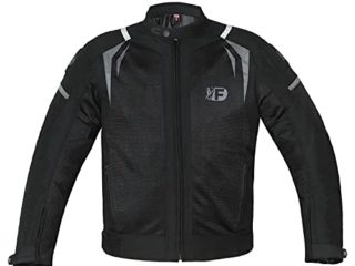 FREEDAY Chaqueta Moto Verano Para Verano, Forro Impermeable Extraíble, CE V-70 (NEGRO, L, l)