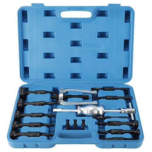 FreeTec, 16 Piezas,Extractor Interior para Orificio Ciego, Conjunto de Extractores de Rodamientos, con Martillo Deslizante