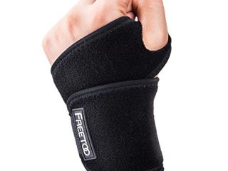 FREETOO Respirable Muñequeras Crossfit,Muñequeras Gym de Neopreno Ajustable Ayuda a Aliviar el RSI, la Artritis, la Tendinitis y el Dolor de Muñeca