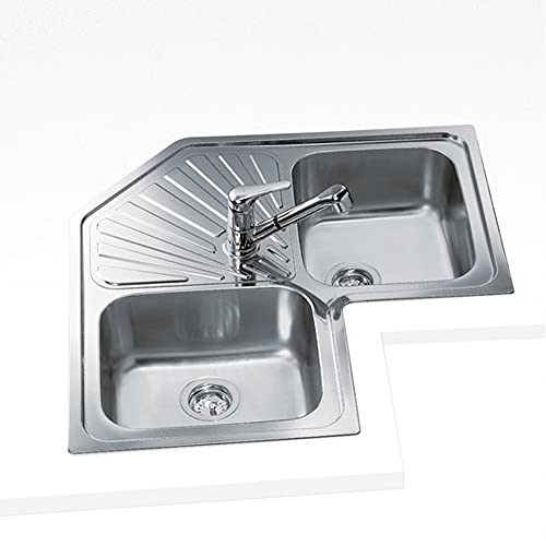 Fregadero Teka Angular 2C Color Inox Ref 10118005 Mueble De 90 Cm
