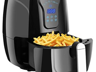 Freidora sin Aceite, 3,6L Freidora de Aire Caliente con 6 Programas, Air Fryer con Temperatura y Temporizador Ajustable, Cesta Antiadherente, Libre de BPA