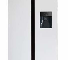Frigorífico combi americano INFINITON SBS-440DAB - Blanco, Alto 177cm, No Frost Total, Dispensador de agua, 432 Litros, FreshZone, Display LED, Clase Energética A+/F
