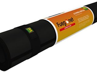 Fuegonet 231437 - Alfombra ignifuga, color negro, 100 x 50 cm