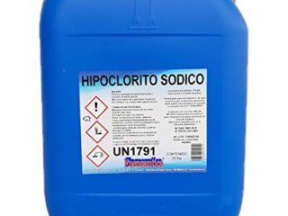 Fuensantica Hipoclorito Sódico Piscinas/Cloro Liquido 14% 25 Kg.