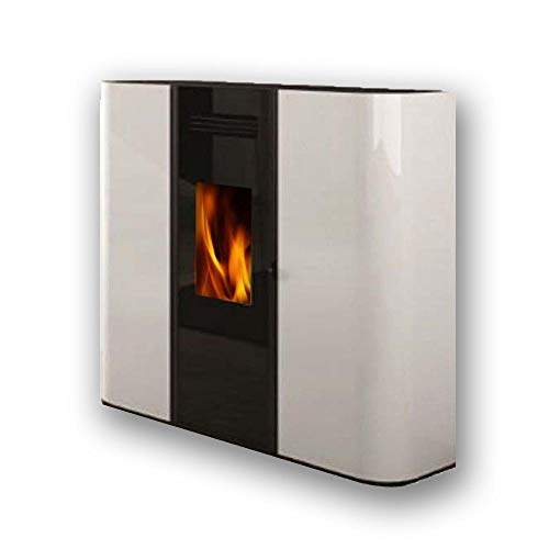 FUJISOL Estufa de pellets de Pasillo CANALIZABLE Modelo SC Color Blanco 10,5kW