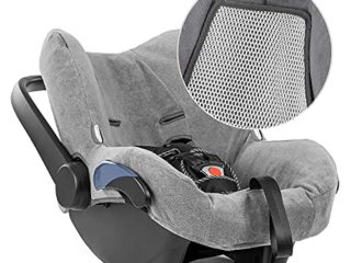 Funda de Verano Zamboo para Maxicosi - Funda silla Coche - Funda Grupo 0 hecho para Maxi cosi Citi/Citi SPS, tejido de malla 3D transpirable, reduce la sudoración y protege la silla - Gris