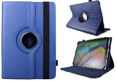 Funda Giratoria para Tablet Prixton T1500 / t1800q+ 10.1" - Azul Oscuro
