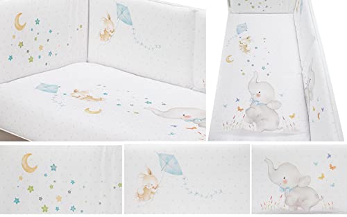 Funda Nórdica y Chichonera Desenfundables para cuna estándar 60x120 - Mod 1