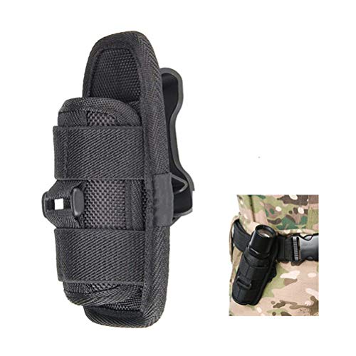Funda Táctica para Linterna Al Aire Libre con Clip Giratorio,Funda para Linterna con Cinturón para Linterna Soporte para Caza Al Aire Libre Senderismo