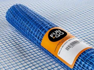 FUN&GO Malla revocos Azul mortero 1x10m