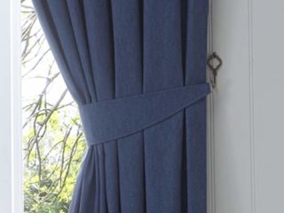 Fusion Dijon - Par de alzapaños de Cortina, Azul Marino, 26"/66 cm