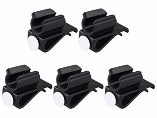 Futheda 5 soportes para palos de golf con clip para sujetar el putter, organizador con marcadores de bolas, color negro
