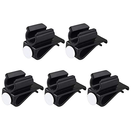 Futheda 5 soportes para palos de golf con clip para sujetar el putter, organizador con marcadores de bolas, color negro