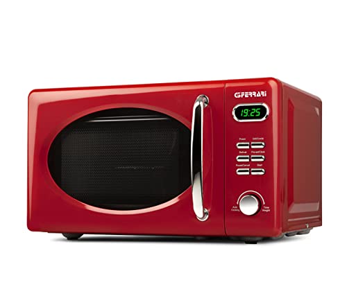 G3 Ferrari G1015502 - Horno microondas combinado «Sapormio Vintage», digital, rojo