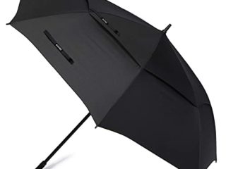 G4Free Paraguas de golf grande grande de 72 pulgadas, con doble toldo abierto y ventilado a prueba de viento, paraguas de 6 pies, resistente al aire libre para portero