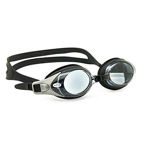 Gafas de natación ópticas para hipermetropía RX de + 1,0 a + 8,0, miopía de -1,0 a -8,0, para Adultos y niños, protección Frente a Rayos Ultravioleta