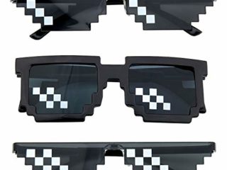 Gafas Thug Life, Comius Sharp 3 Pack Mosaico Gafas de Sol Para Hombre y Mujer, Diseño de Mosaico