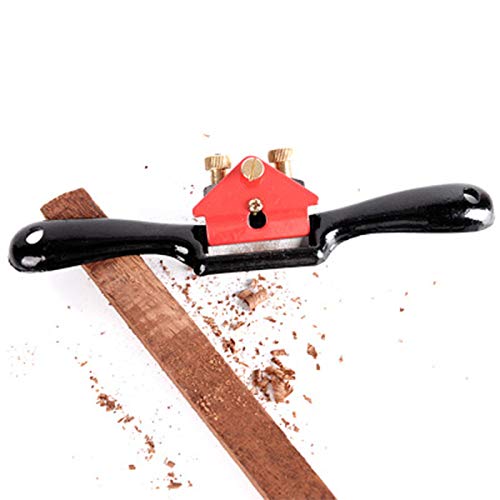 Garlopa de carpintería,Cepillo de Borde de Mano Ajustable Cortador de carpintería de Plano de Afeitado de radios, Plano de banco Cepilladora manual de madera para carpintero de madera dura