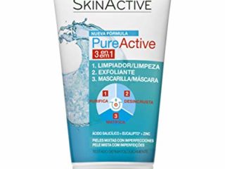 Garnier Skin Active Pure Active 3 en 1 Limpiador, Exfoliante y Mascarilla - 150 ml