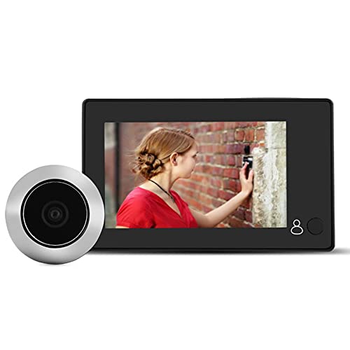 Garsent Timbre de Video Digital de 4.3 Inch Visor de Mirilla de Puerta Digital Inteligente HD 1MP LCD con Gran Angular de 140 ° Alimentado por batería o Banco de energía para el hogar 商品名称