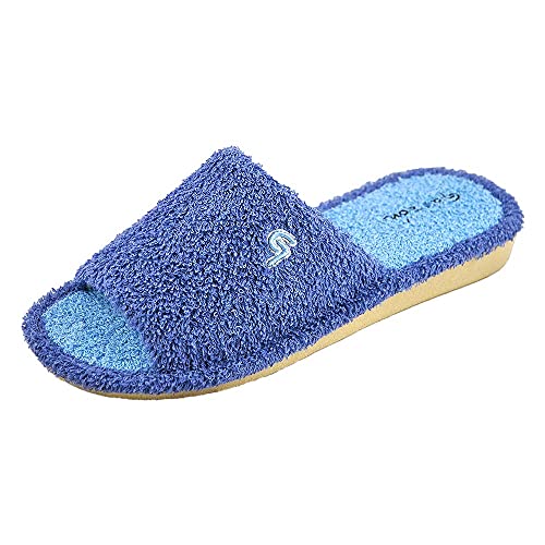 Garzon P410.130 - Zapatilla CASA para: Mujer Verano Slippers Pantuflas Comodo Parquet Rizo Talla: 38