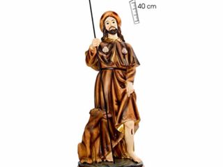 gdp Imágenes de Vírgenes y Santos. Imaginería Religiosa variada. Arte Religioso. Varios tamaños. (San Roque. 40cms.)