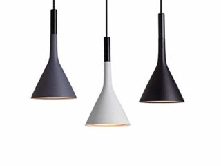 Gdtime Lámpara colgante E27 Moderna lámpara de techo Lámpara de aluminio para sala de estar Dormitorio Oficina Restaurante Cafe Bar Hotel Lámpara Comedor (Gris)