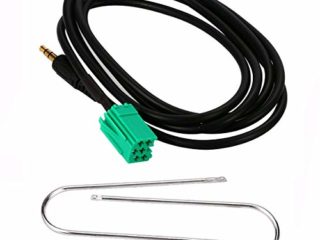 GeekerChip Cable Adaptador Entrada Auxiliar para iPhone iPod MP3 para Renault Clio Megane Laguna
