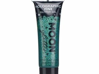 Gel Brillante Holográfico para la Cara y el Cuerpo por Moon Glitter - 12ml - Verde - Pintura Facial Brillante