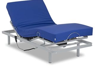 Gerialife® Cama articulada eléctrica Reforzada con colchón Sanitario HR Impermeable (90x190)