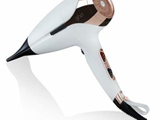 ghd Helios - Secador de pelo profesional con tecnología aeroprecis, Blanco, Tamaño Estándar