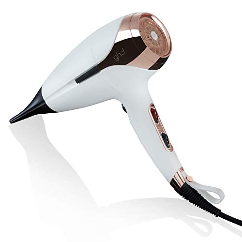 ghd Helios - Secador de pelo profesional con tecnología aeroprecis, Blanco, Tamaño Estándar