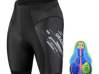 GIEADUN Pantalones Culotte Ciclismo de Bicicleta con Ropa Interior de Bicicleta MTB Acolchada con Gel 19D Pantalones Cortos Antideslizantes y Transpirables