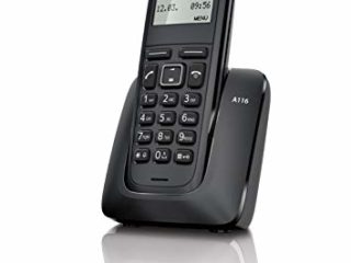 Gigaset A116 - Teléfono Inalámbrico, Agenda 50 Contactos, Negro