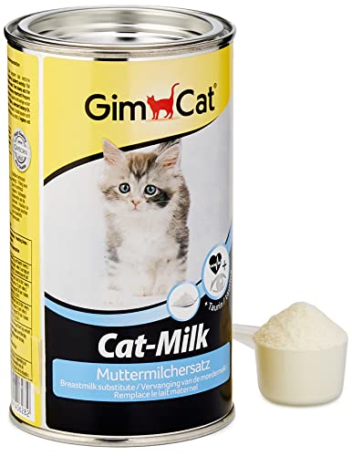 GimCat Cat-Milk, sustitución a la leche materna - Leche para gatos rica en vitaminas con taurina y calcio - 1 lata (1 x 200 g)