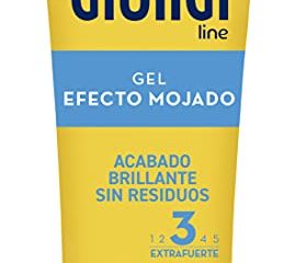 Giorgi Line - Gomina Efecto Mojado, Fijación y Duración 48h sin Residuos, Acabado Brillante, Fijación 3 Extrafuerte - 150 ml