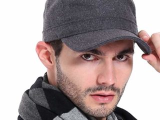 Gisdanchz Gorras Militares Hombre Lana Gorra Invierno Hombre Negra Gorras Invierno De Hombre Beisbol Army Military Hat Baseball Cap Cadet Gorro Invierno Hombre Men Caps Gris Oscuro
