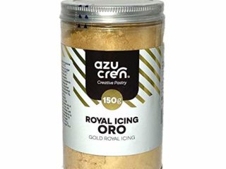 Glasa Real para Repostería - Gold Royal Icing - Preparado para Decorar Galletas y Cupcakes - 150 G (Oro)