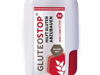 GluteoStop® - ayuda a descomponer el gluten - sensibilidad al gluten - dieta sin gluten - enzima gluten (30 mini tabletas)