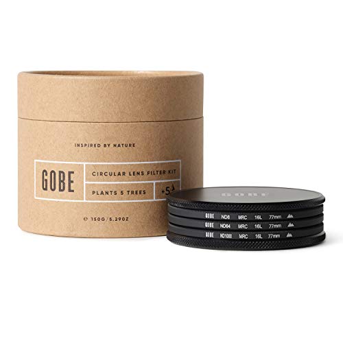 GOBE - Kit de Filtros para Objetivo 77 mm ND8, ND64, ND1000 (2Peak)