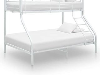 Goliraya Estructura de litera de Metal Blanco 140x200 cm/90x200 cm