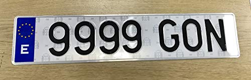 Gonplac Matrícula Metálica Coche Homologada 52 x 11 CM