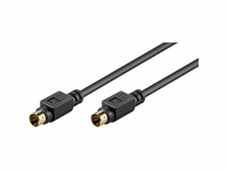 Goobay AVK 157-100 1.0m cable S-vídeo 1 m S-Video (4-pin) Negro - Cables S-vídeo (1 m, S-Video (4-pin), S-Video (4-pin), Negro, Macho/Macho)