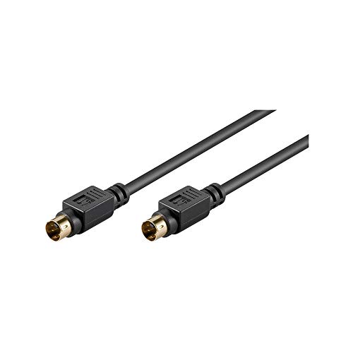 Goobay AVK 157-100 1.0m cable S-vídeo 1 m S-Video (4-pin) Negro - Cables S-vídeo (1 m, S-Video (4-pin), S-Video (4-pin), Negro, Macho/Macho)