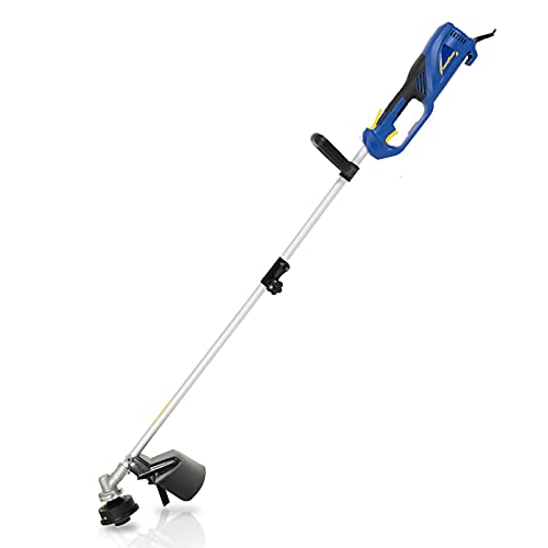 Goodyear Desbrozadora. Recortadora de Cable 1000 W, Ancho de Corte 38 cm., 5 m. de Hilo, con Cuchilla de 3 Hojas, Bobina para Hilos de Corte, empuñadura ergonómica.