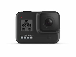 GoPro HERO8 Black, Cámara de Acción Digital 4K Resistente al Agua con Estabilización Hipersuave, Pantalla Táctil y Control de Voz: Transmisión en Vivo Full HD, Bluetooth USB Wireless