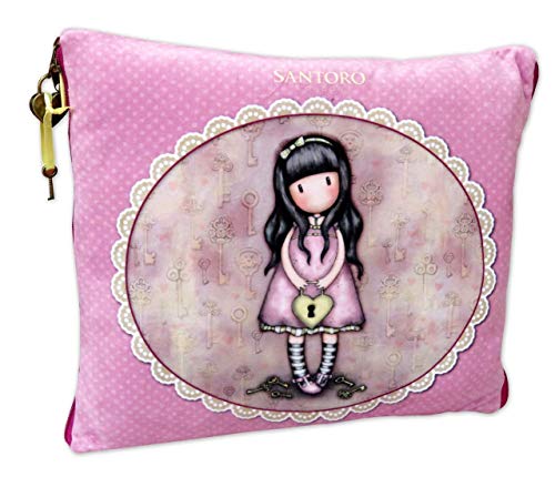 Gorjuss Cojín Secreto The Secret, con Compartimento en el Interior Color Rosa (CyP Brands)