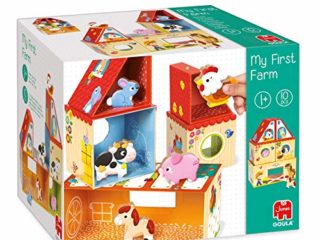 Goula - First farm, Juguete preescolar apilable y de construcción a partir de 1 año